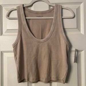 Abercrombie & Fitch Taupe ribbed Tank Top NWT XL